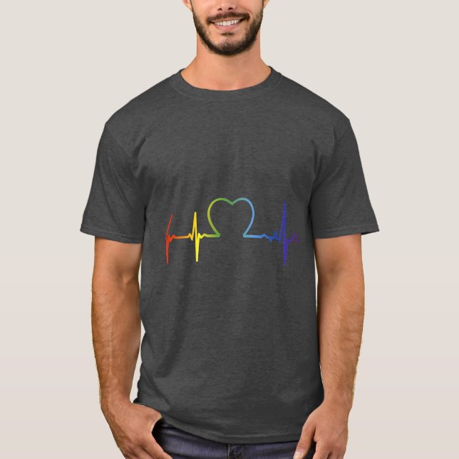 Camiseta Latido del Orgullo LGBT (Anverso)