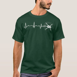 Camiseta latido del piloto del helicóptero