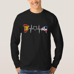 Camiseta Latido Español Dominicano Patrimonio Bandera Españ