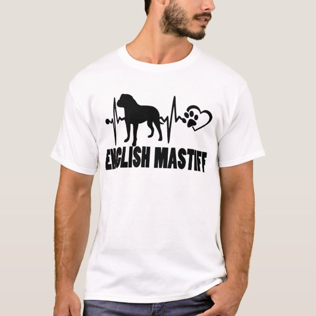 Camiseta Latido - Inglés Mastiff - Perro Mejor Amigo (Anverso)