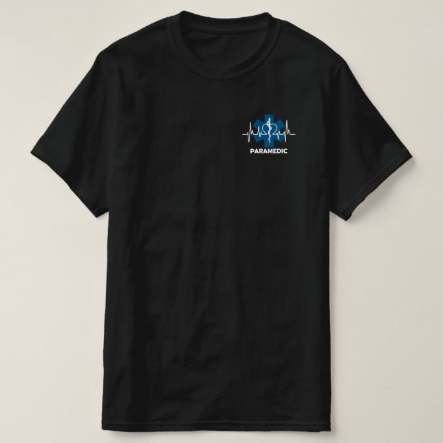 Camiseta Latido paramédico (Diseño del anverso)