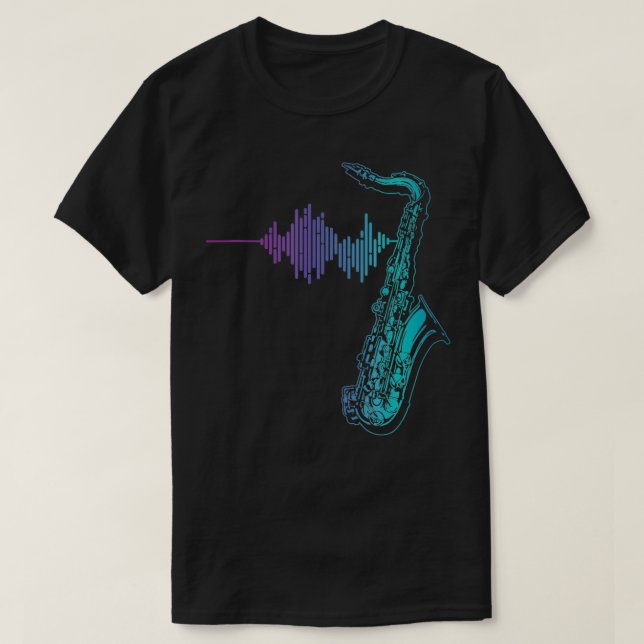 Camiseta Latido saxofónico (Diseño del anverso)