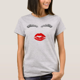 Camiseta Latigazos del ojo de las señoras y beso del lápiz