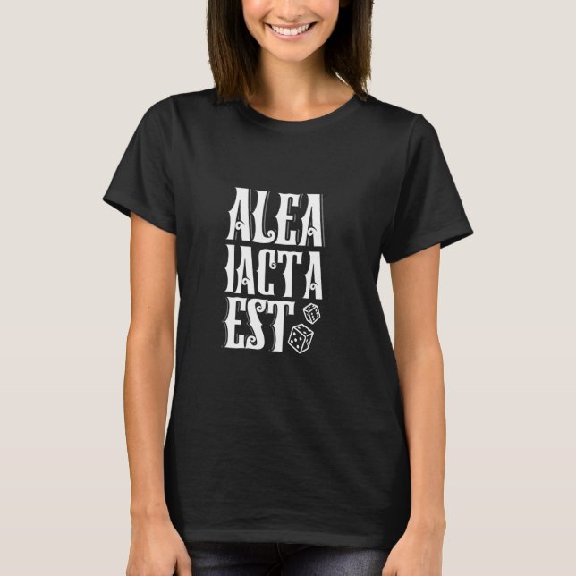 Camiseta Latín - Alea iacta est (Anverso)