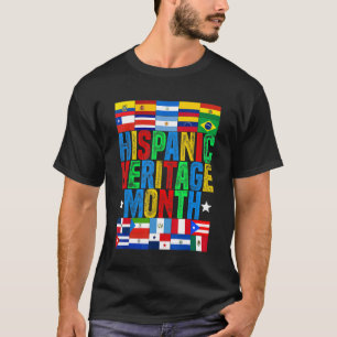Camiseta Latin Countries Flag Hispanic Heritage Month Latin