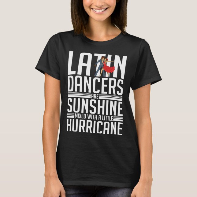 Camiseta Latin Dance Music Shoes Lessons Beginner Workout D (Anverso)