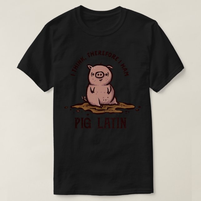 Camiseta Latín de cerdo (Diseño del anverso)