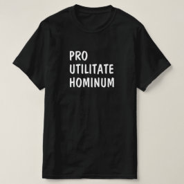 Camiseta Latín: Pro utilitate hominum