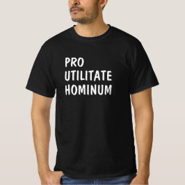 Camiseta Latín: Pro utilitate hominum