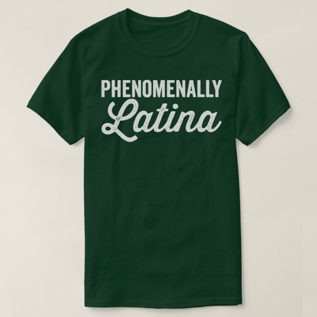 Camiseta Latina blanca fenomenal (Diseño del anverso)