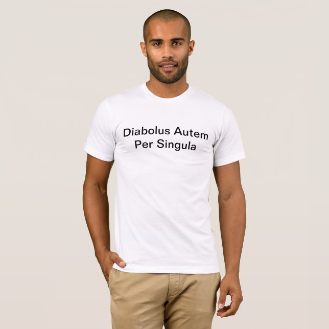 Camiseta latina de la frase para los hombres o las (Anverso completo)