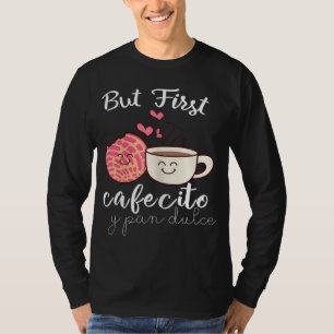 Camiseta Latina Mamá cute café español y Conchas Pun Mam