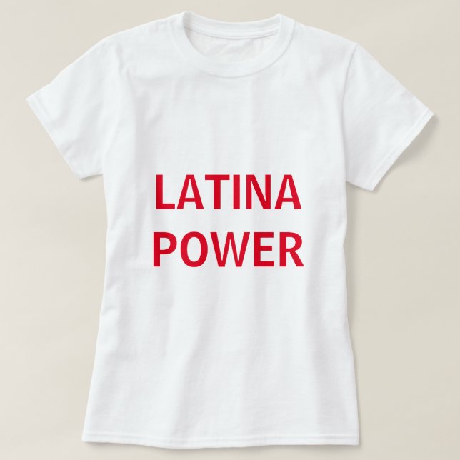 Camiseta Latina Power (Diseño del anverso)