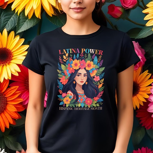 Camiseta Latina Power Hispanic Heritage Month Celebration ( (Subido por el creador)
