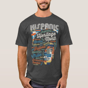 Camiseta Latina Woman Art Hispanic Heritage Month Latin Cou