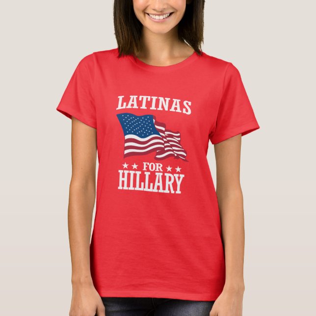 CAMISETA LATINAS PARA HILLARIO (Anverso)