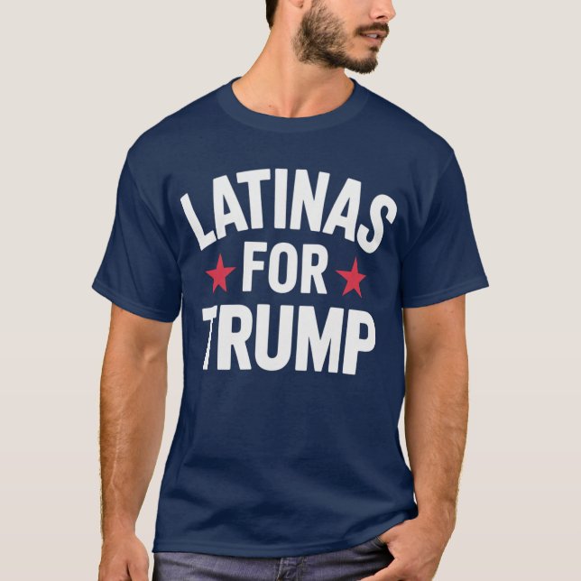 Camiseta Latinas para Trump (Anverso)