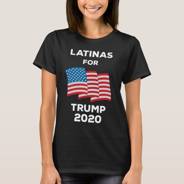 Camiseta Latinas para Trump 2020 (Anverso)