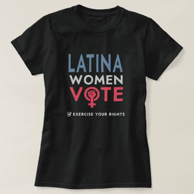 Camiseta Latinas votan a la derecha por elecciones 2022 (Diseño del anverso)