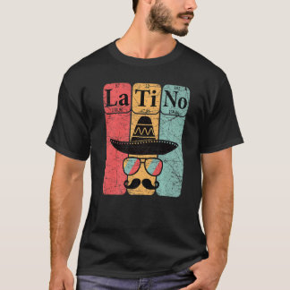 Camiseta Latino Periodic Table Elements Science Nerd Vintag