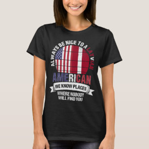 Camiseta Latinoamérica conoce lugares País Bandera de Let