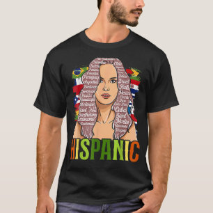 Camiseta Latinoamérica Mes de la Herencia Hispánica de Muje