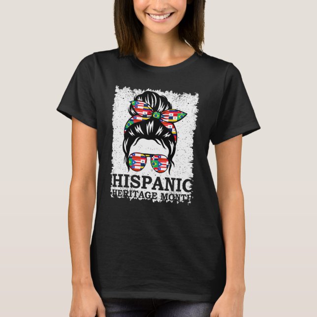 Camiseta Latinoamérica Mes de la Herencia Hispánica de Muje (Anverso)