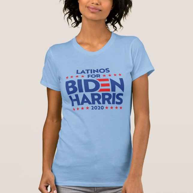 CAMISETA LATINOS PARA BIDEN HARRIS (Anverso)