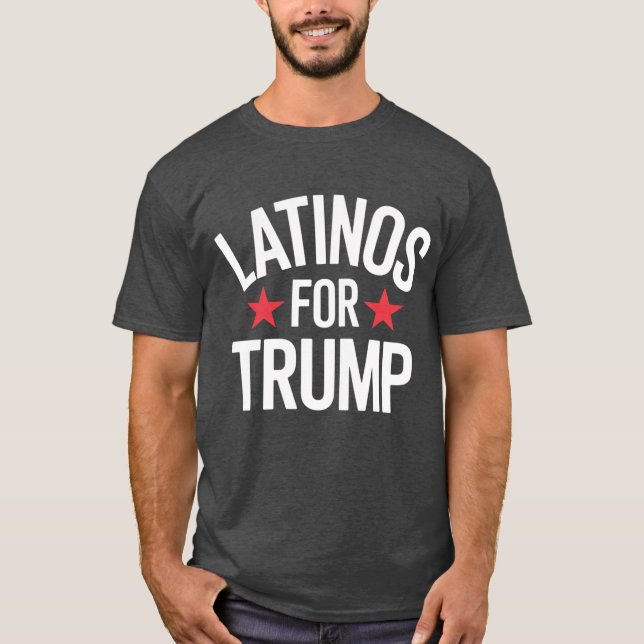 Camiseta Latinos por Trump (Anverso)