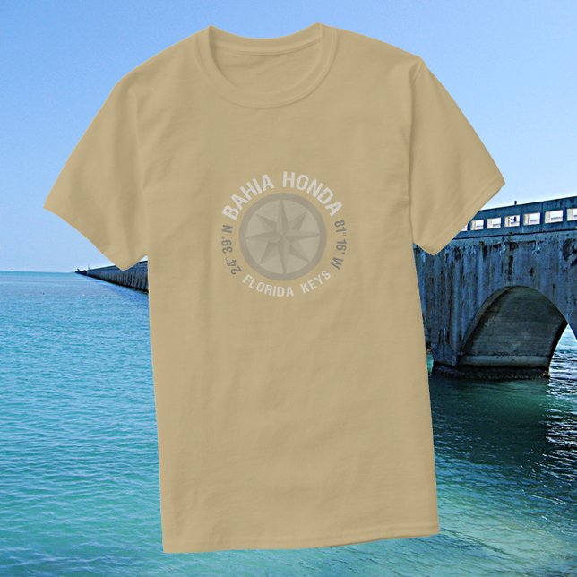 Camiseta Latitud náutica Bahia Honda Florida Keys (Subido por el creador)