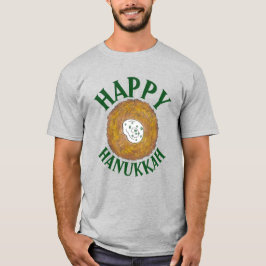 Camiseta Latkes Felices Fiestas Judías en Hanukkah Chanukah
