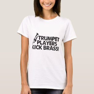 Camiseta ¡Latón del retroceso de los jugadores de trompet