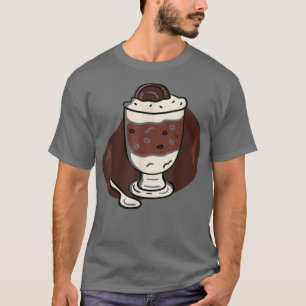 Camiseta Latte café con galleta
