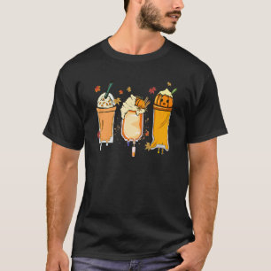 Camiseta Latte de Café de Otoño Enfermera Vida Hojas de Oto