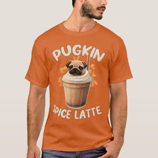 Camiseta Latte De Especias De Calabaza Divertido Café