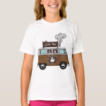 Camiseta Latte Van Coffee T-Shirt - Tee gráfico mu
