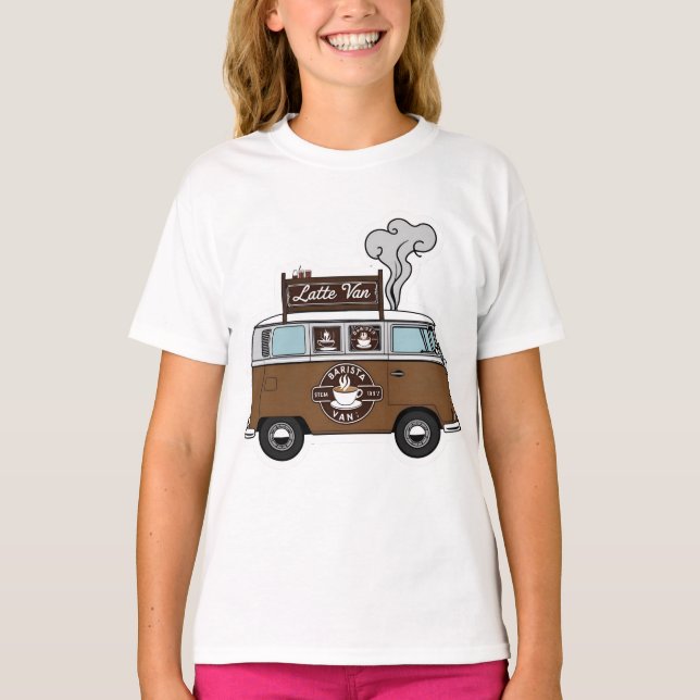 Camiseta Latte Van Coffee T-Shirt - Tee gráfico mu (Anverso)