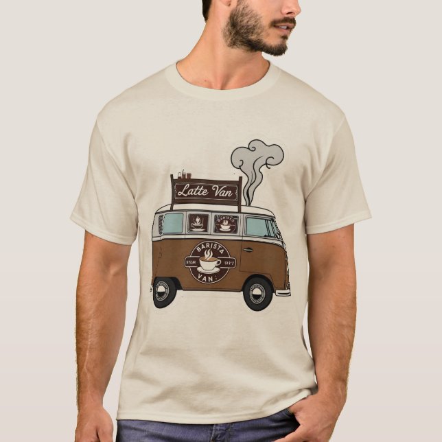 Camiseta Latte Van Coffee T-Shirt - Tee gráfico mu (Anverso)
