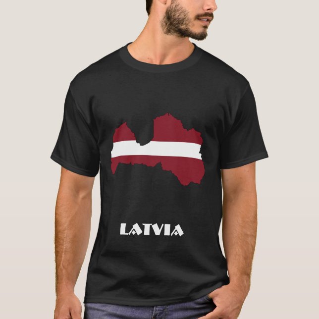 Camiseta LATVIA Especial Negro (Anverso)