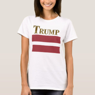CAMISETA ¡LATVIANOS AMERICANOS POR TRUMP!