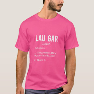 Camiseta Lau Gar Humor De Definición Divertida Shaolin Kung