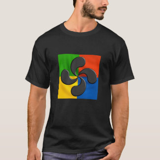 Camiseta laubur, cruz vasca