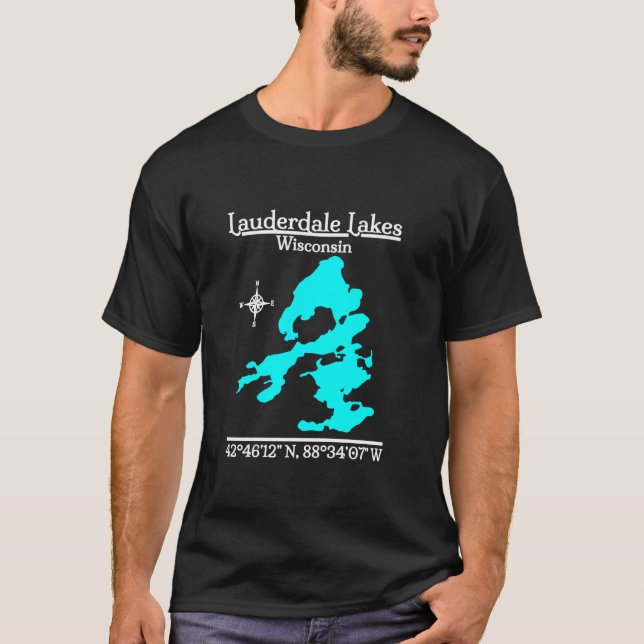 Camiseta Lauderdale Lakes Wisconsin Long Sleeve T Shirt (Anverso)