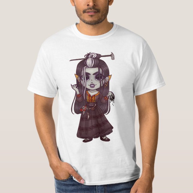 Camiseta laudna chibi (Anverso)