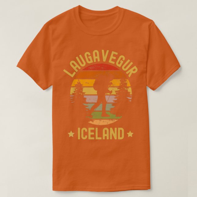 Camiseta LAUGAVEGUR Senderismo Islandia (Diseño del anverso)