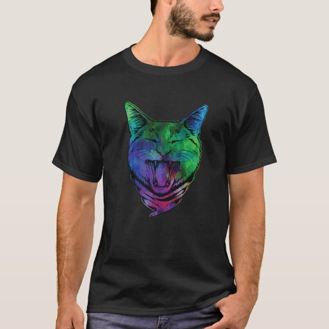 Camiseta Laughing Cat Design Cats And Kittens Lover (Anverso)