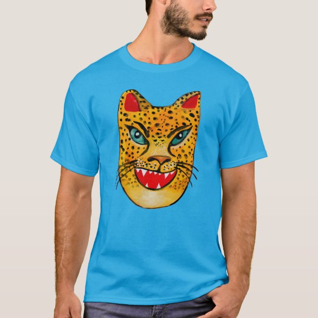 Camiseta Laughing Jaguar Watercolor T-Shirt (Anverso)