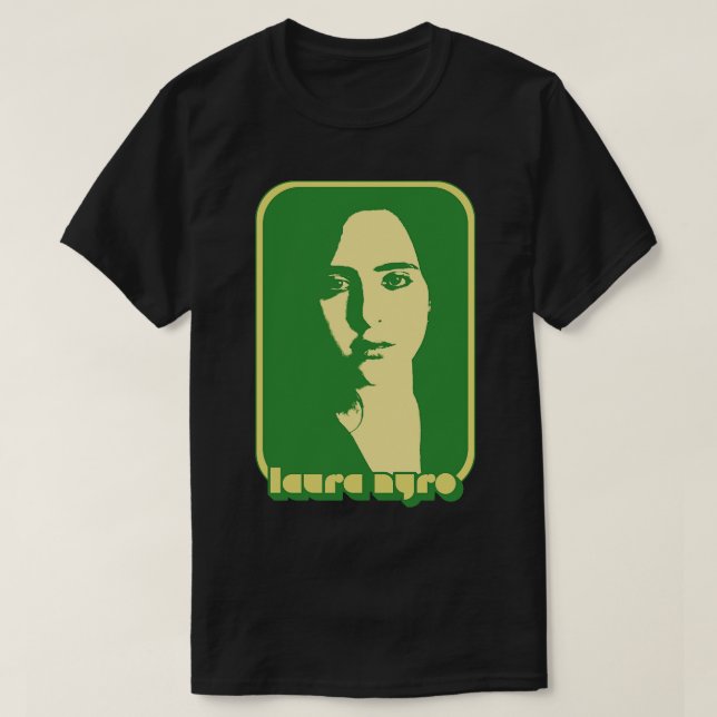 Camiseta Laura Nyro Retro Diseño de Arte de fans de los 70 (Diseño del anverso)