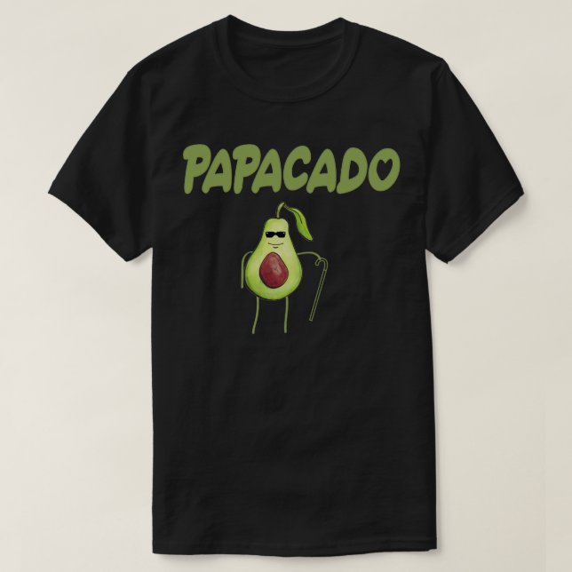 Camiseta Lauraceae Funny Papacado Dad amp Dad (Diseño del anverso)