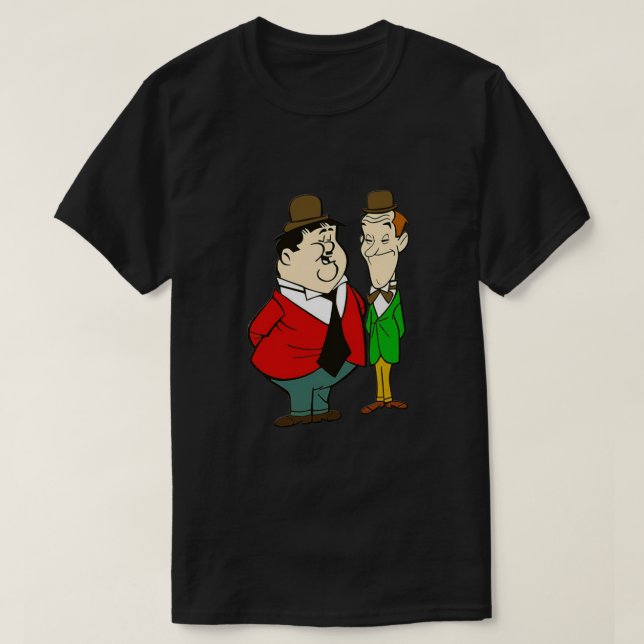 Camiseta Laurel and Hardy cartoon Classic (Diseño del anverso)